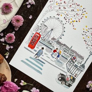 Paper and Cities London A4 print