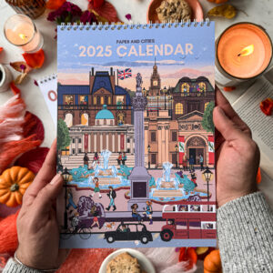 Paper and Cities Double Page 2025 Calendar